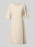 Marc O'Polo Flared Minikleid aus Lyocell-Leinen-Mix in Sand, Größe 36