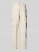 Marc O'Polo Loose Fit Leinenhose im Cargo Look in Sand, Größe 34
