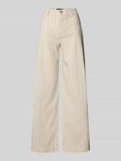 Buena Vista Wide Leg Hose aus Baumwoll-Mix mit Leinen-Anteil in Beige,...