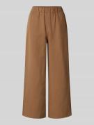monari Stoffhose aus Lyocell-Leinen-Mix in Cognac, Größe 40