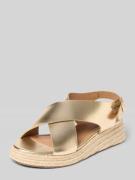 Only Sandalen mit glänzendem Design Modell 'MINERVA' in Gold, Größe 37