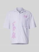 Edwin Regular Fit Freizeithemd mit Label-Detail in Lila, Größe L