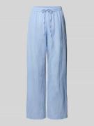 Neo Noir Straight Fit Leinenhose mit Eingrifftaschen Modell 'Sonar' in...