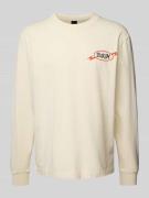 DEUS EX MACHINA Longsleeve mit Rundhalsausschnitt in Offwhite, Größe L