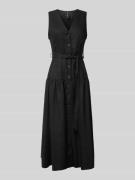 Mango Leinenkleid mit durchgehender Knopfleiste Modell 'ZAMORE' in Bla...