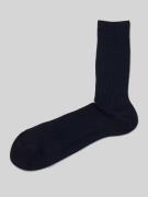 Falke Strümpfe mit Bio-Baumwolle Modell 'MILANO' in Marine, Größe 39/4...