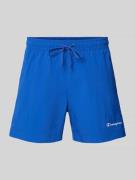 CHAMPION Regular Fit Badehose mit Label-Stitching in Royal, Größe L