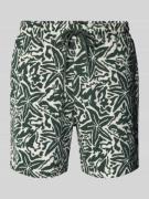 Shiwi Regular Fit Shorts mit Tunnelzug Modell 'Tony' in Dunkelgruen, G...