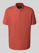 MCNEAL Poloshirt mit kurzem Reißverschluss in Terra, Größe L