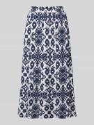 Vero Moda Maxi-Rock aus reiner Viskose Modell 'EASY JOY' in Marine, Gr...