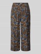 Mango Straight Leg Stoffhose mit elastischem Bund Modell 'LIFE' in Dun...