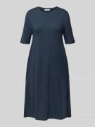 Marc O'Polo Loose Fit Jerseykleid aus Baumwoll-Mix in Dunkelblau, Größ...
