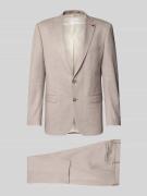 Roy Robson Regular Fit Anzug mit Reverskragen in Beige, Größe 25