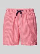 MCNEAL Badehose mit elastischem Bund in Metallic Rosa, Größe L