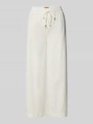 Cambio Wide Leg Stoffhose mit verkürztem Schnitt Modell 'ALM' in Ecru,...