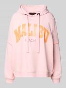 miss goodlife Oversized Hoodie mit Statement-Print in Rose, Größe L