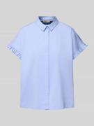 Smith and Soul Regular Fit Bluse mit Kappärmeln in Hellblau, Größe XL