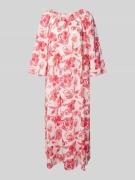 Christian Berg Woman Midikleid mit Rundhalsausschnitt in Hellrot, Größ...