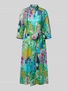 Milano Italy Midikleid mit Knopfleiste in Gruen, Größe 46