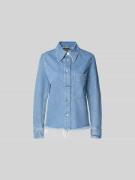 Closed Jeansjacke mit Knopfleiste in Jeansblau, Größe S