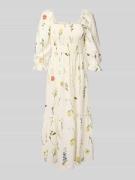 ZABAIONE Midikleid mit Leinen-Anteil Modell 'Mi44ss' in Offwhite, Größ...