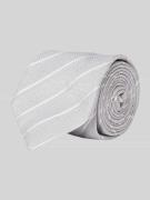 Gierremilano Seidenkrawatte mit feinem Strukturmuster in Silber, Größe...