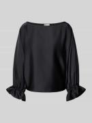 V by Vera Mont Relaxed Fit Bluse mit U-Boot-Ausschnitt in Black, Größe...