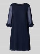 Vera Mont Cocktailkleid mit 3/4-Arm in Dunkelblau, Größe 44