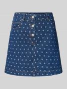 YAS Jeansrock im 5-Pocket-Design Modell 'PRIKKA' in Jeansblau, Größe 3...