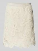 YAS Minirock mit Strukturmuster Modell 'ANULA' in Offwhite, Größe L