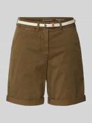 Tom Tailor Regular Fit Chinoshorts aus Baumwoll-Mix in Oliv, Größe 44