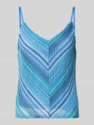 Vero Moda Regular Fit Trägertop mit Allover-Muster Modell 'DEMI' in Bl...
