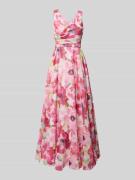 Vera Mont Abendkleid mit V-Ausschnitt in Rosa, Größe 44