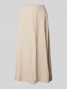 FREE/QUENT Leinenrock mit Eingrifftaschen Modell 'Lava' in Beige, Größ...