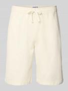 JAKE*S STUDIO MEN Bermudas mit elastischem Bund in Offwhite, Größe L