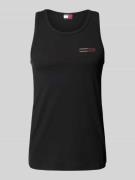 Tommy Jeans Slim Fit Tank Top aus reiner Baumwolle in Black, Größe L