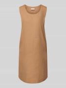 FREE/QUENT Knielanges Leinenkleid mit Rundhalsausschnitt Modell 'LAVA'...