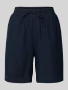 FREE/QUENT Relaxed Fit Leinenbermudas mit Tunnelzug Modell 'Lava' in D...