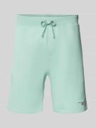 Polo Sport Shorts mit Label-Stitching in Mint, Größe L