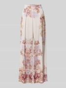 Neo Noir Wide Leg Stoffhose mit Bundfalten Modell 'Mana Artist' in Ros...