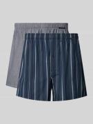 Schiesser Boxershorts mit elastischem Bund im 2er-Pack in Marine, Größ...