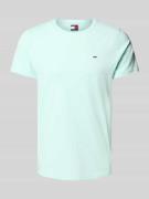 Tommy Jeans Regular Fit T-Shirt aus reiner Baumwolle in Tuerkis, Größe...