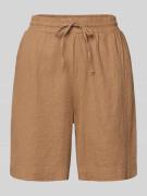 FREE/QUENT Relaxed Fit Leinenbermudas mit Tunnelzug Modell 'Lava' in H...