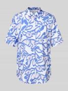 ETERNA Regular Fit Hemdbluse mit 1/2-Arm in Blau, Größe 38