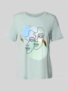 Vero Moda Comfort Fit T-Shirt aus Baumwoll-Mix Modell 'DIFACEY' in Sch...
