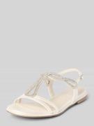Tamaris Sandalen mit Strasssteinbesatz in Weiss, Größe 39