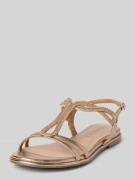 Tamaris Sandalen mit Strasssteinbesatz in Metallic Braun, Größe 37