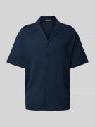 Emporio Armani Freizeithemd mit Label-Stitching in Dunkelblau, Größe L