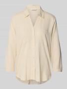 Tom Tailor Regular Fit Langarmbluse aus Leinen-Viskose-Mix in Beige, G...
