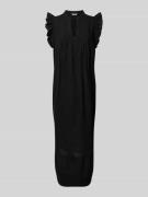 mbyM Maxikleid mit Tunikakragen Modell 'Gemala' in Black, Größe M